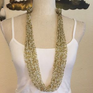 Chelsea NYC multi strand seed bead ball necklace